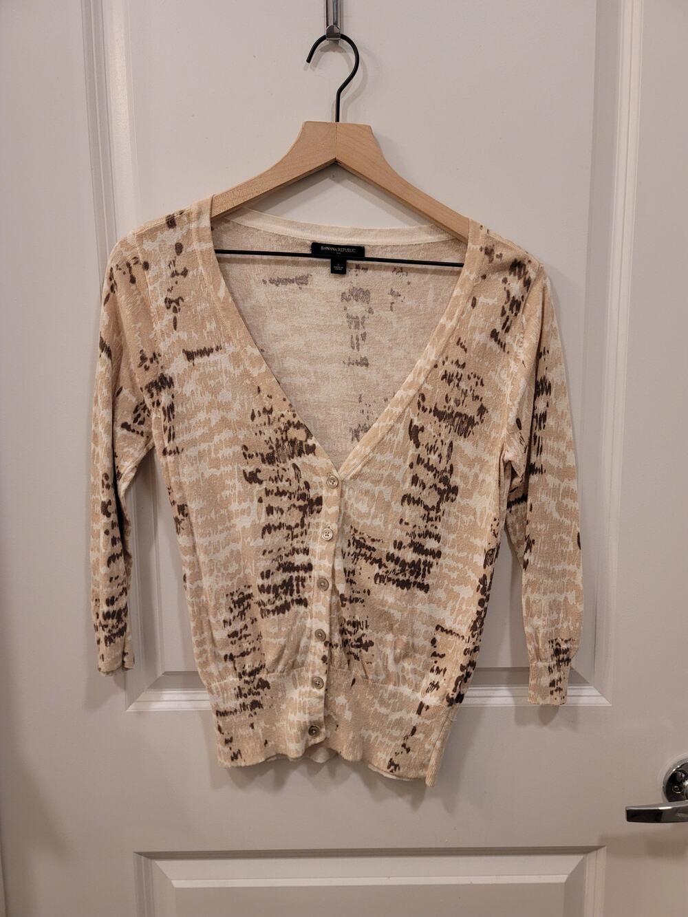 Banana Republic Animal Print Cardigan